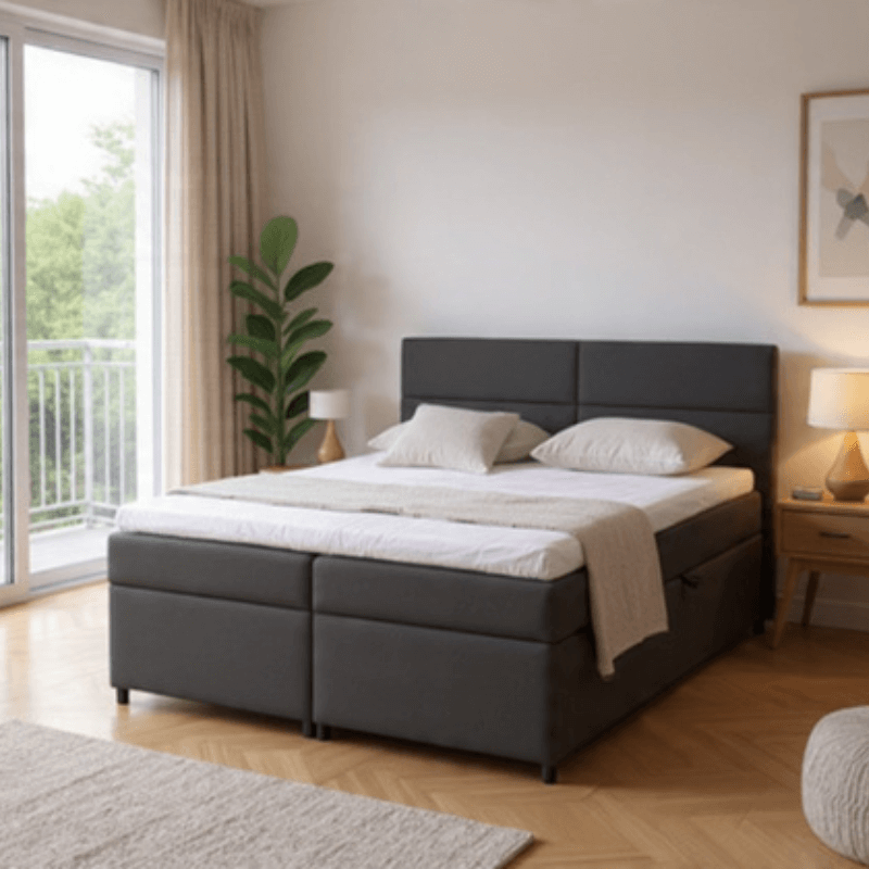 Łóżko NOIR Balance -coś, co trzyma przestrzeń w ryzach i dodaje jej harmonii.