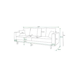 Sofa rozkładana LUNARA - lekka i spokojna