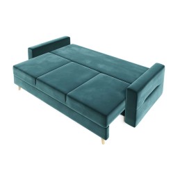 Sofa rozkładana NOYA - turkusowa wygoda