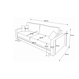 Sofa rozkładana TILO - design i funkcjonalność